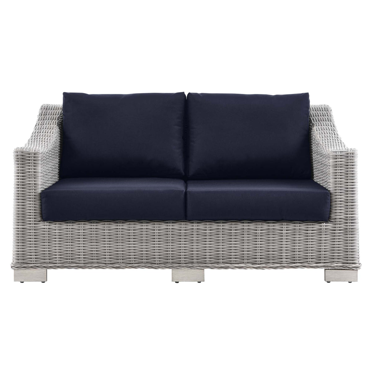 Conway Outdoor Patio Wicker Rattan Loveseat by Modway
