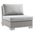 Conway Outdoor Patio Wicker Rattan Armless Chair by Modway