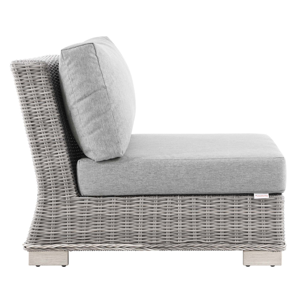 Conway Outdoor Patio Wicker Rattan Armless Chair by Modway