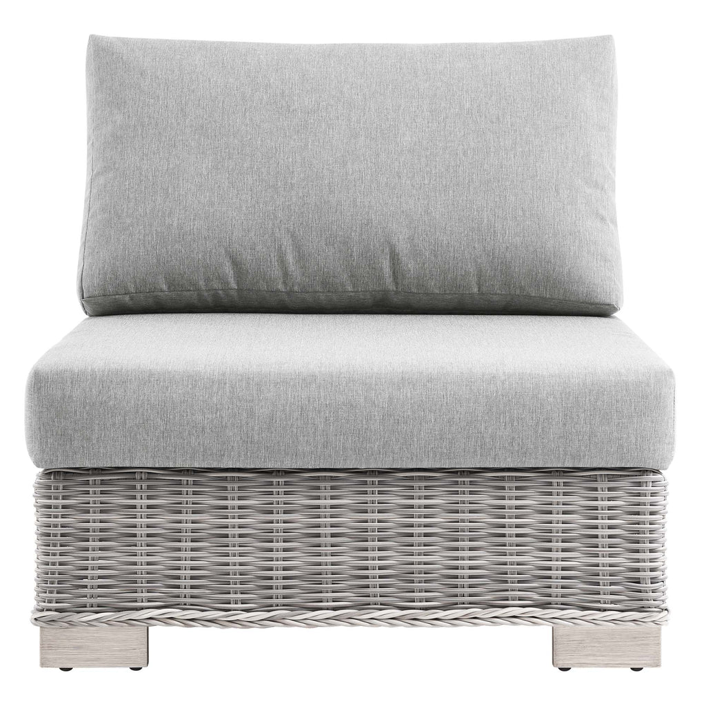 Conway Outdoor Patio Wicker Rattan Armless Chair by Modway