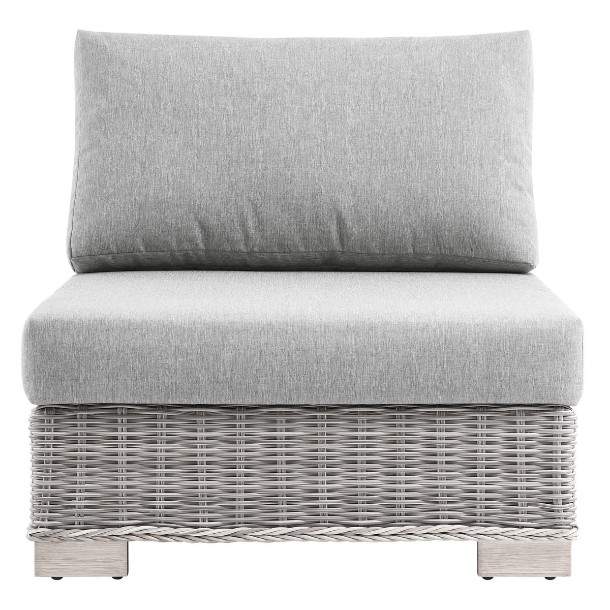 Conway Outdoor Patio Wicker Rattan Armless Chair by Modway