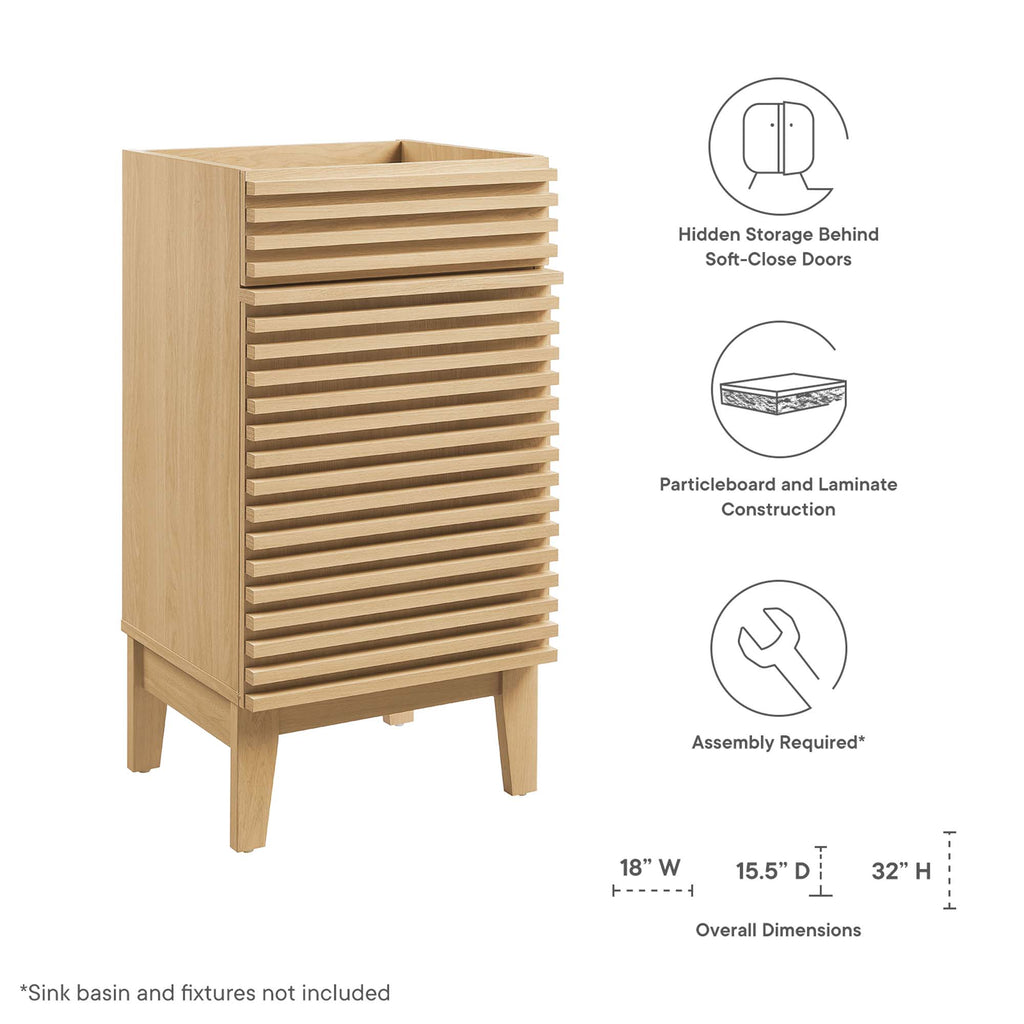 Render Bathroom Vanity Cabinet (Sink Basin Not Included) by Modway