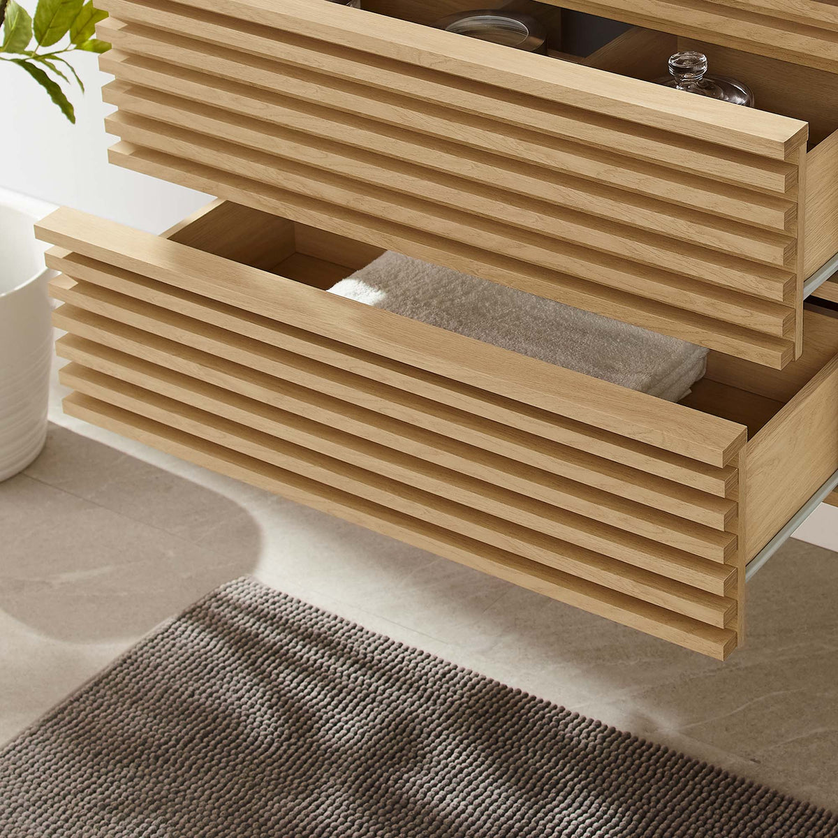 Render Wall-Mount Bathroom Vanity Cabinet (Sink Basin Not Included) by Modway