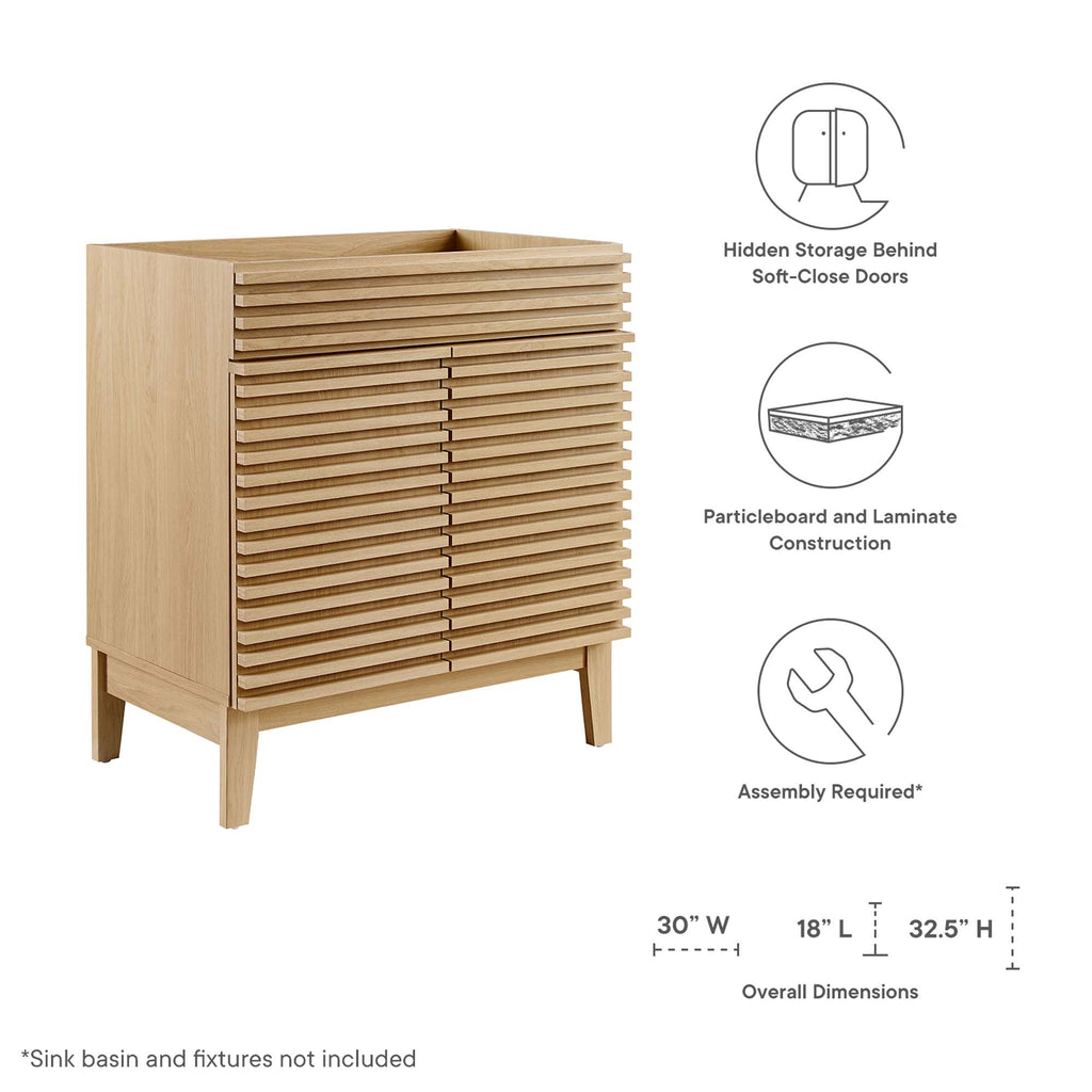 Render Bathroom Vanity Cabinet (Sink Basin Not Included) by Modway