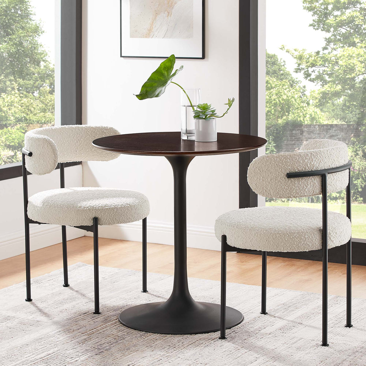 Lippa Round Wood Dining Table by Modway