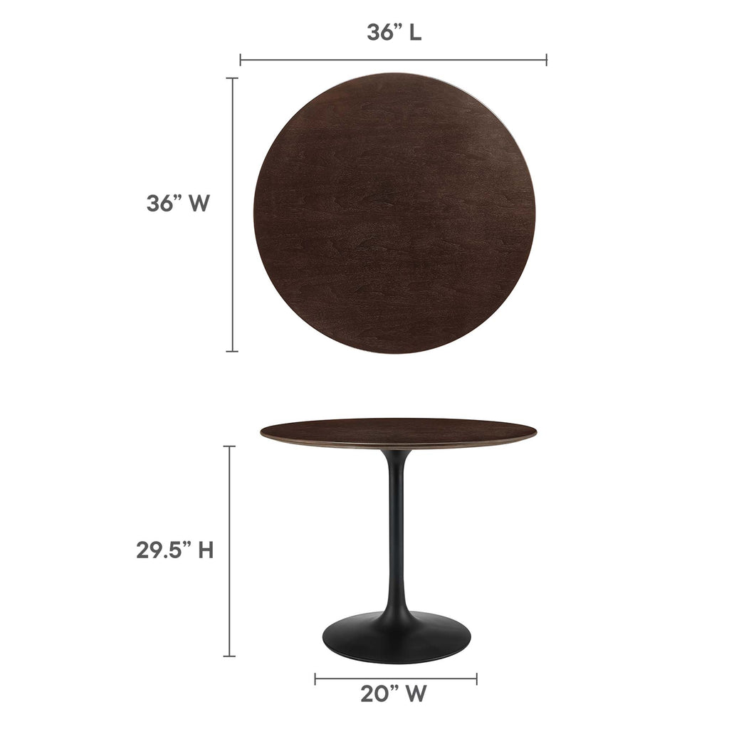 Lippa Round Wood Dining Table by Modway
