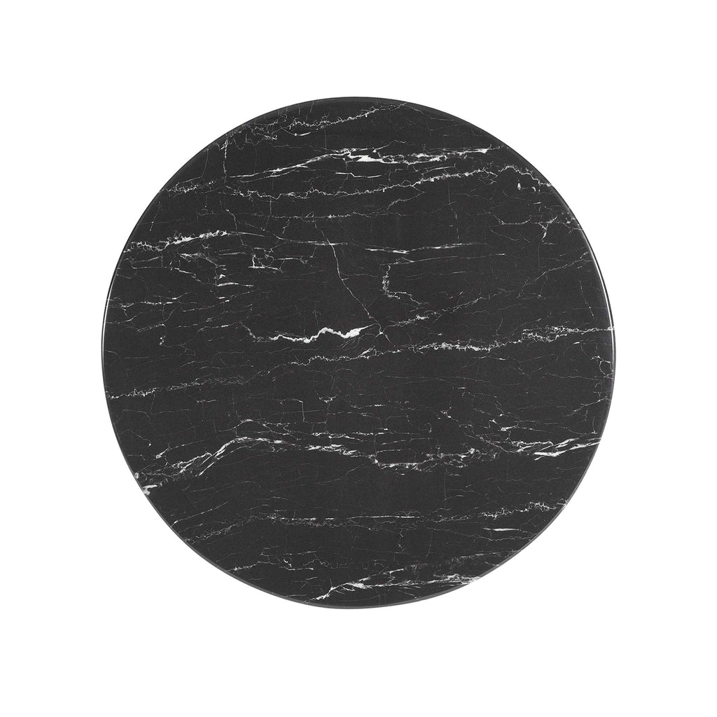 Lippa Round Faux Marble Dining Table by Modway