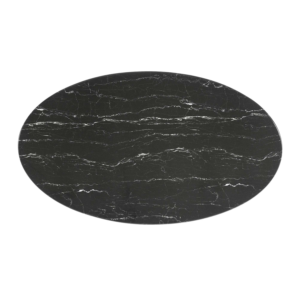 Lippa Oval Faux Marble Dining Table by Modway