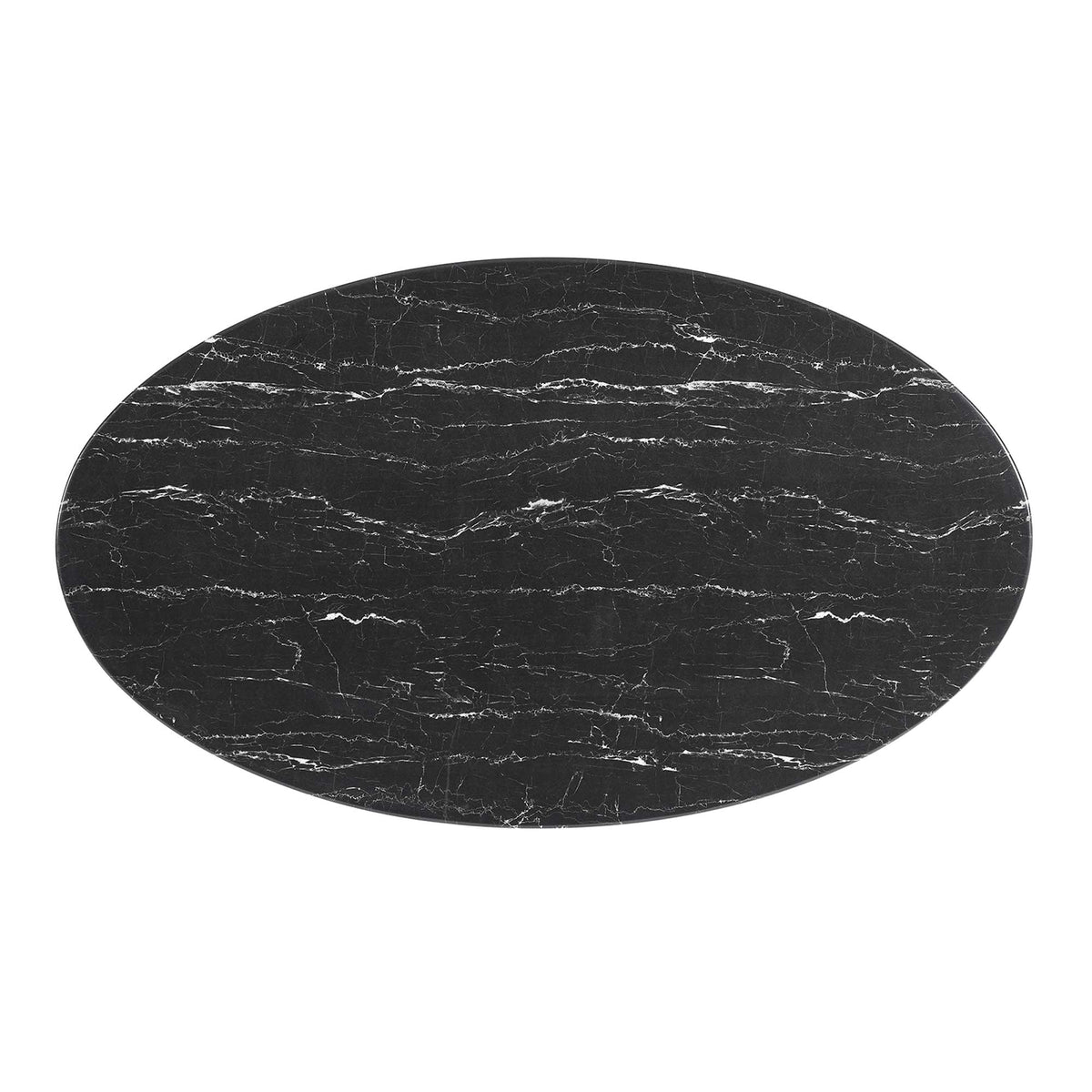 Lippa Oval Faux Marble Dining Table by Modway
