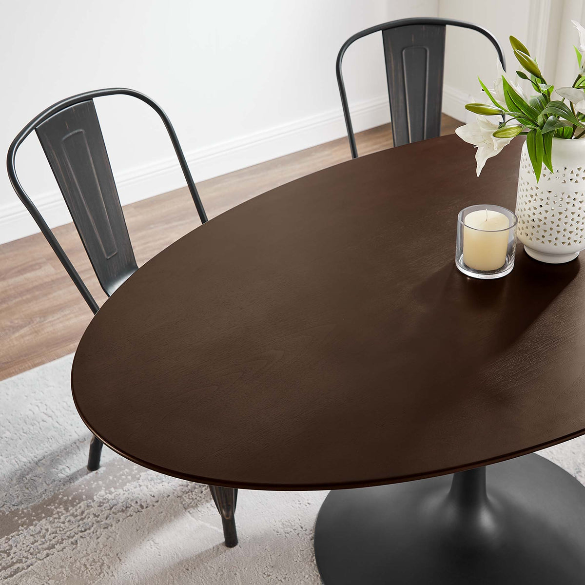 Lippa Oval Wood Dining Table by Modway