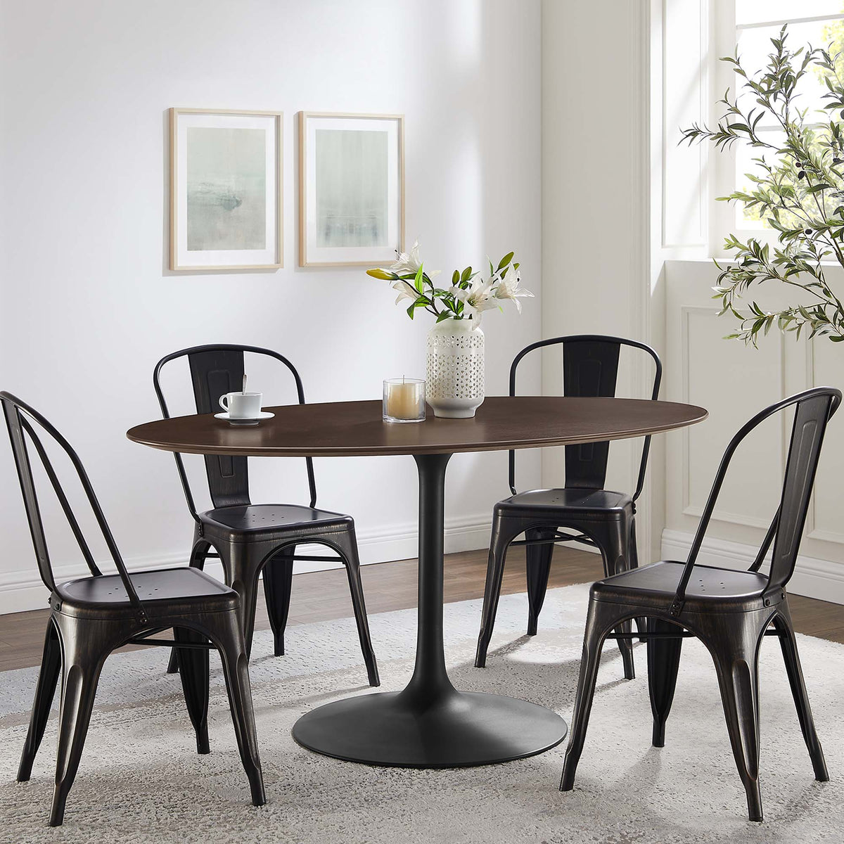 Lippa Oval Wood Dining Table by Modway