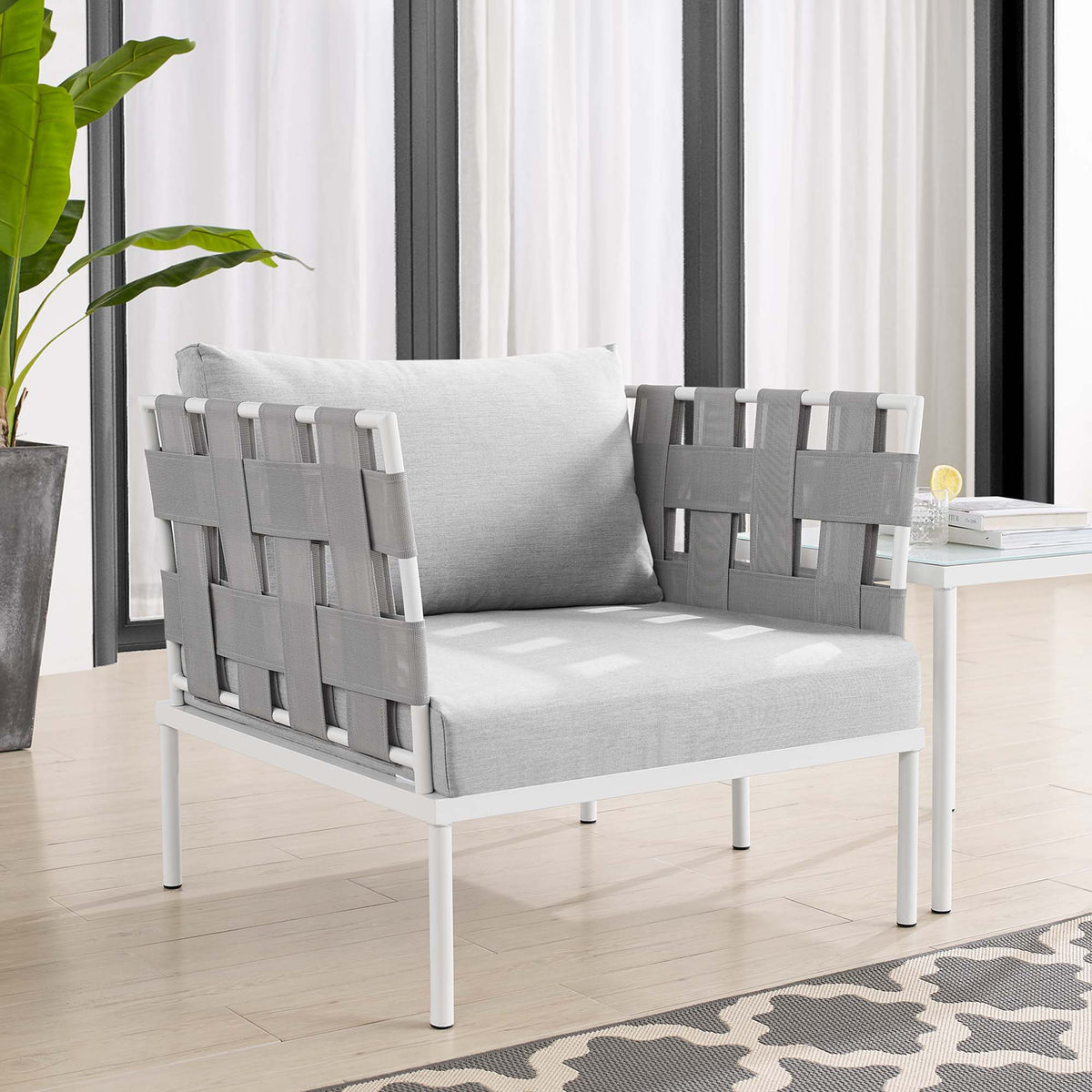 Harmony Sunbrella® Outdoor Patio Aluminum Armchair by Modway