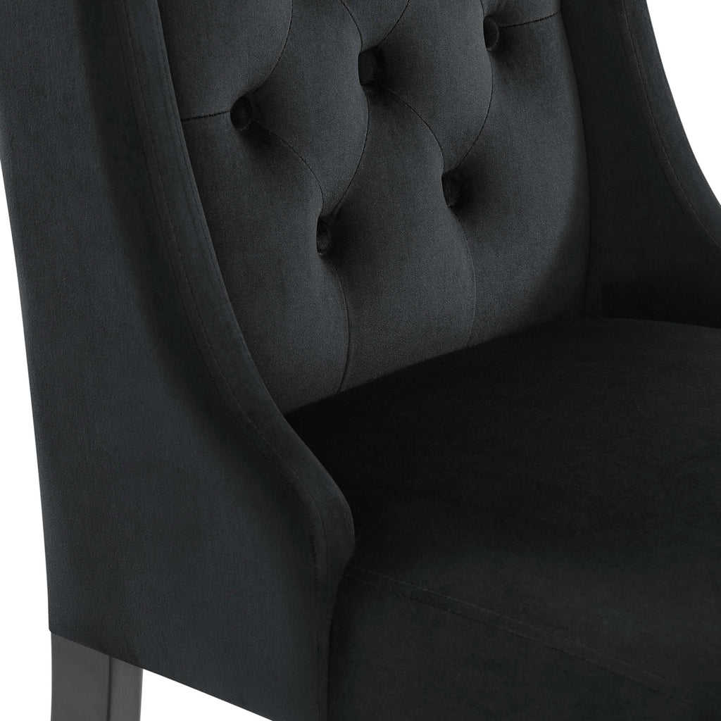 Baronet Performance Velvet Dining Chairs Set of 2 by Modway