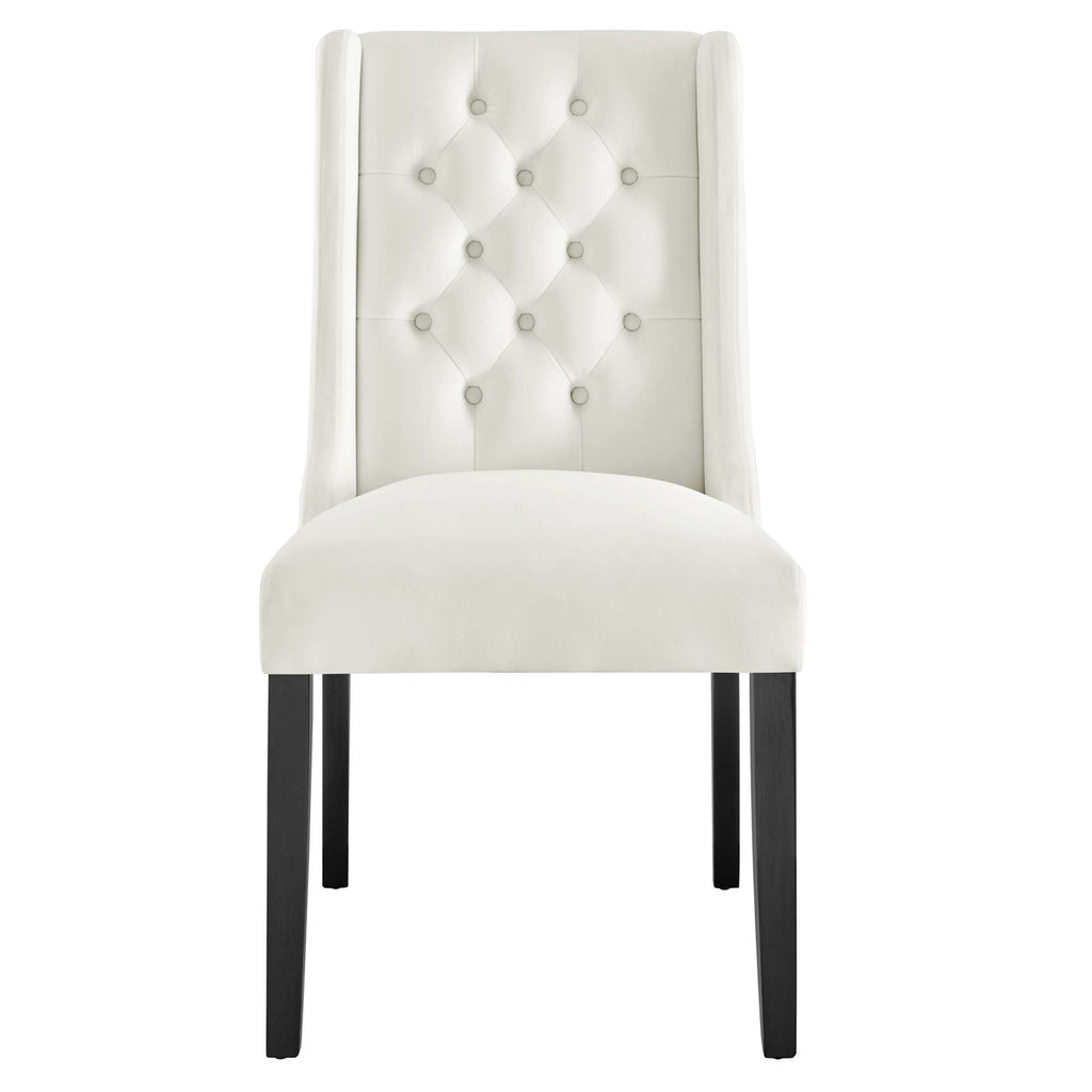 Baronet Performance Velvet Dining Chairs Set of 2 by Modway