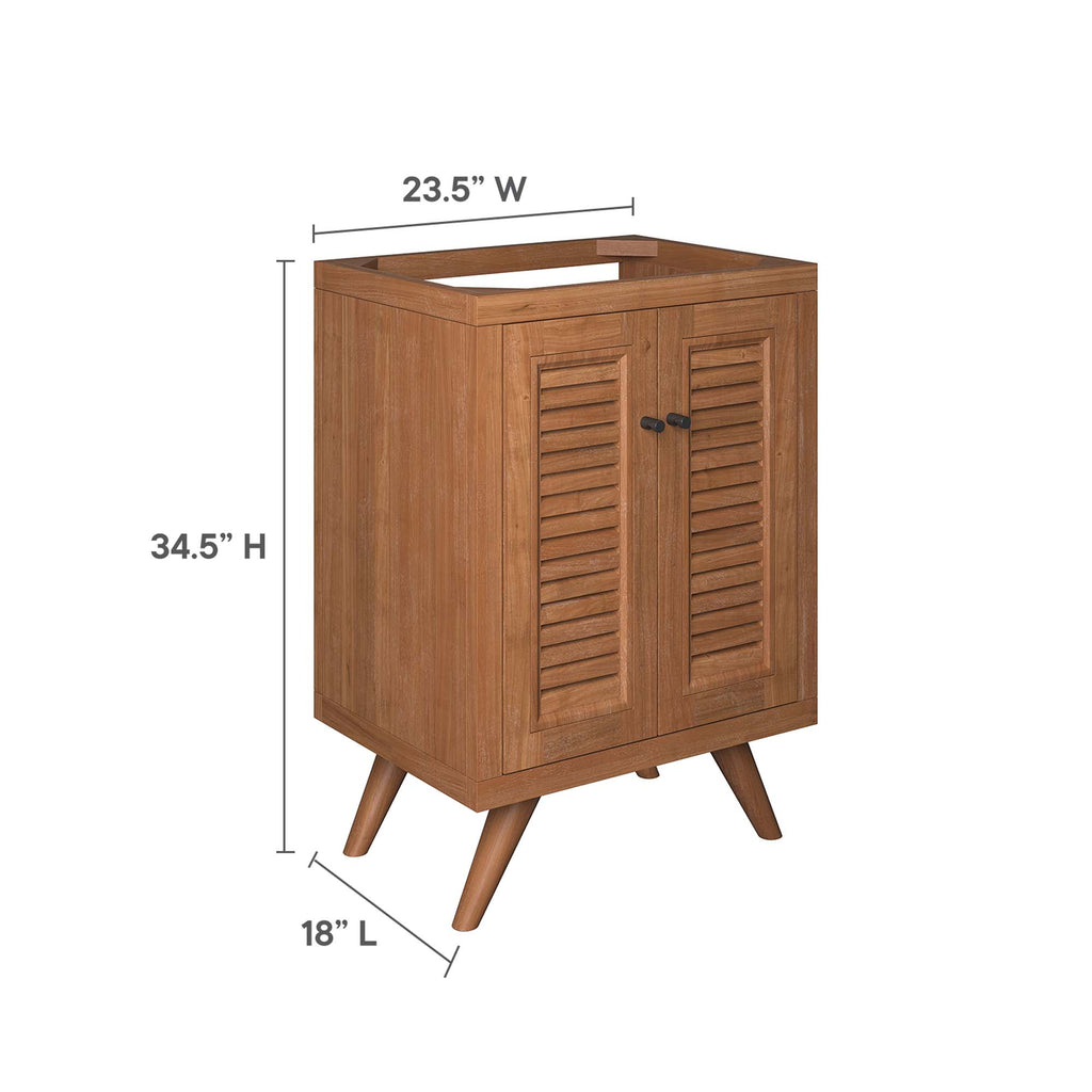 Birdie Teak Wood Bathroom Vanity Cabinet (Sink Basin Not Included) by Modway