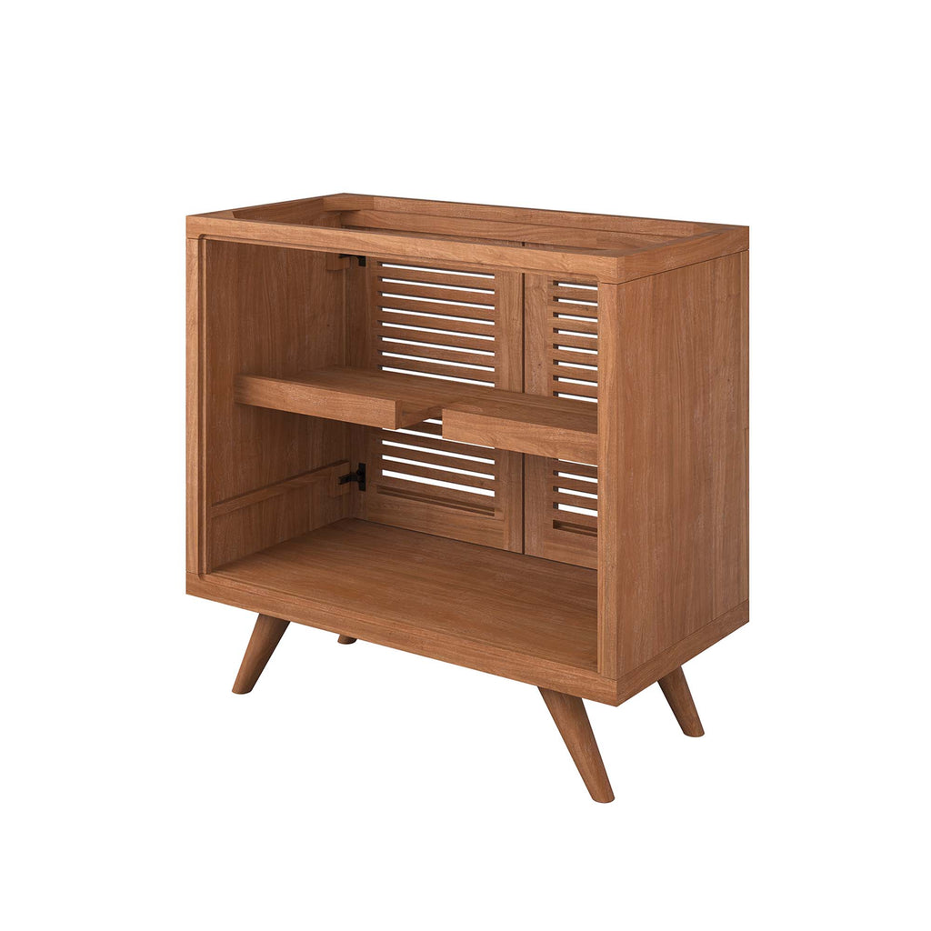 Birdie Teak Wood Bathroom Vanity Cabinet (Sink Basin Not Included) by Modway