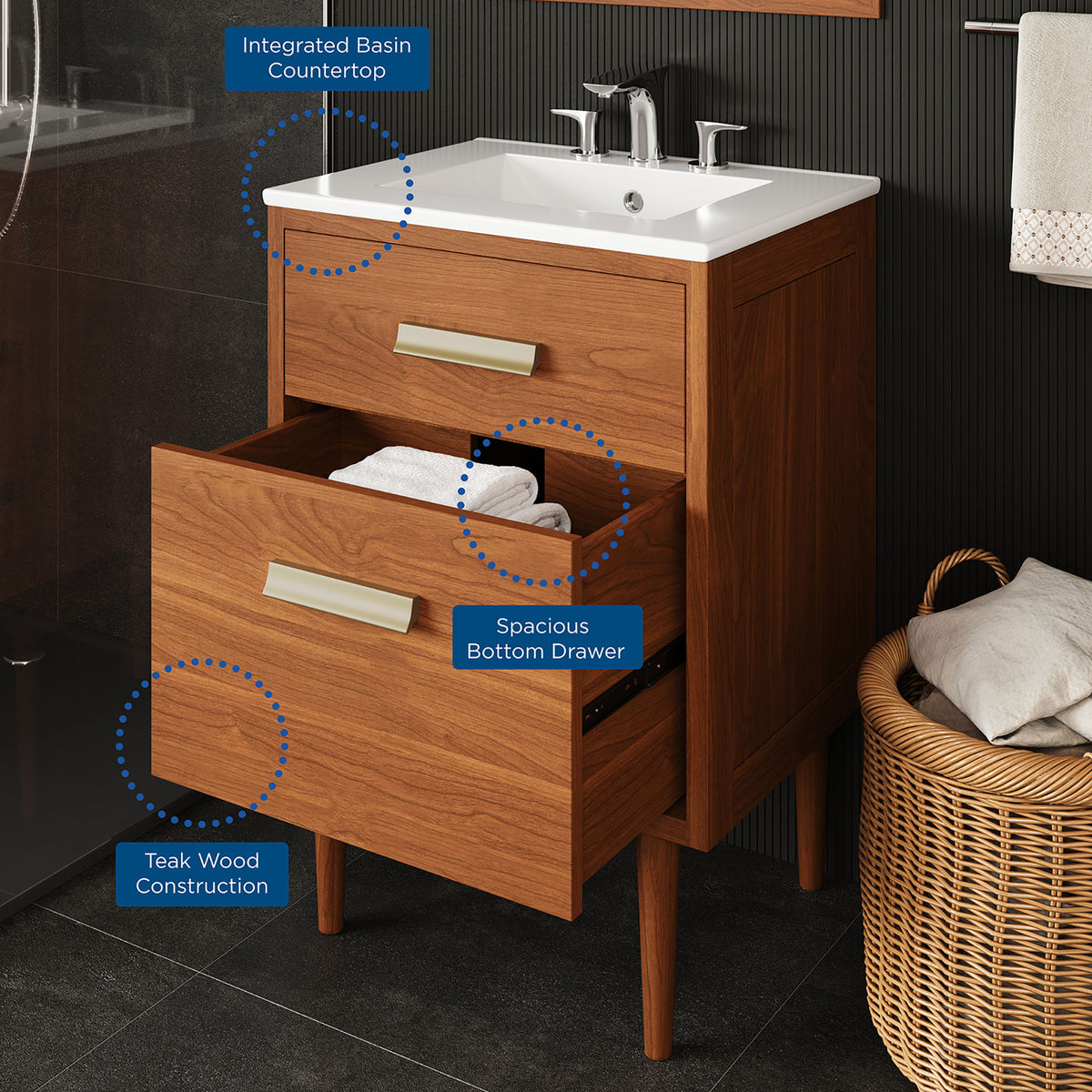 Cassia Bathroom Vanity by Modway