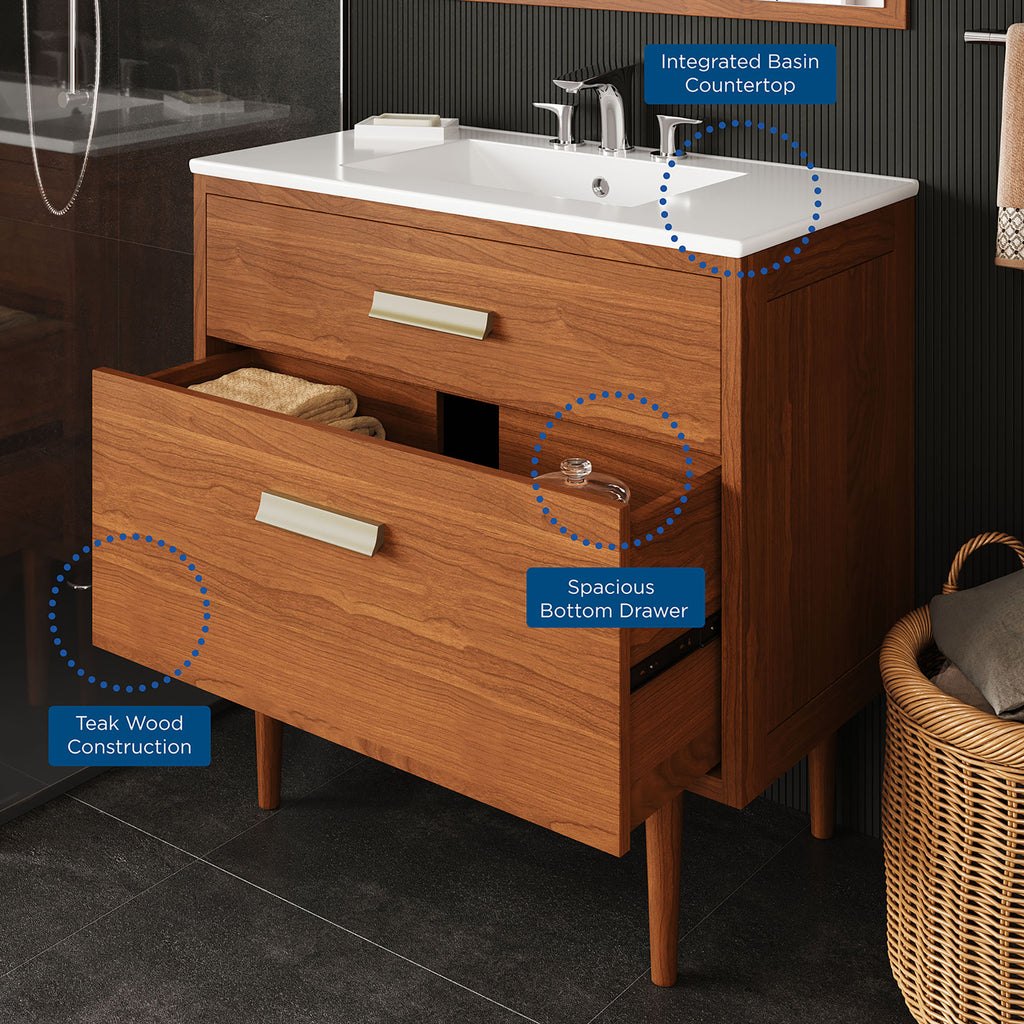 Cassia Bathroom Vanity by Modway