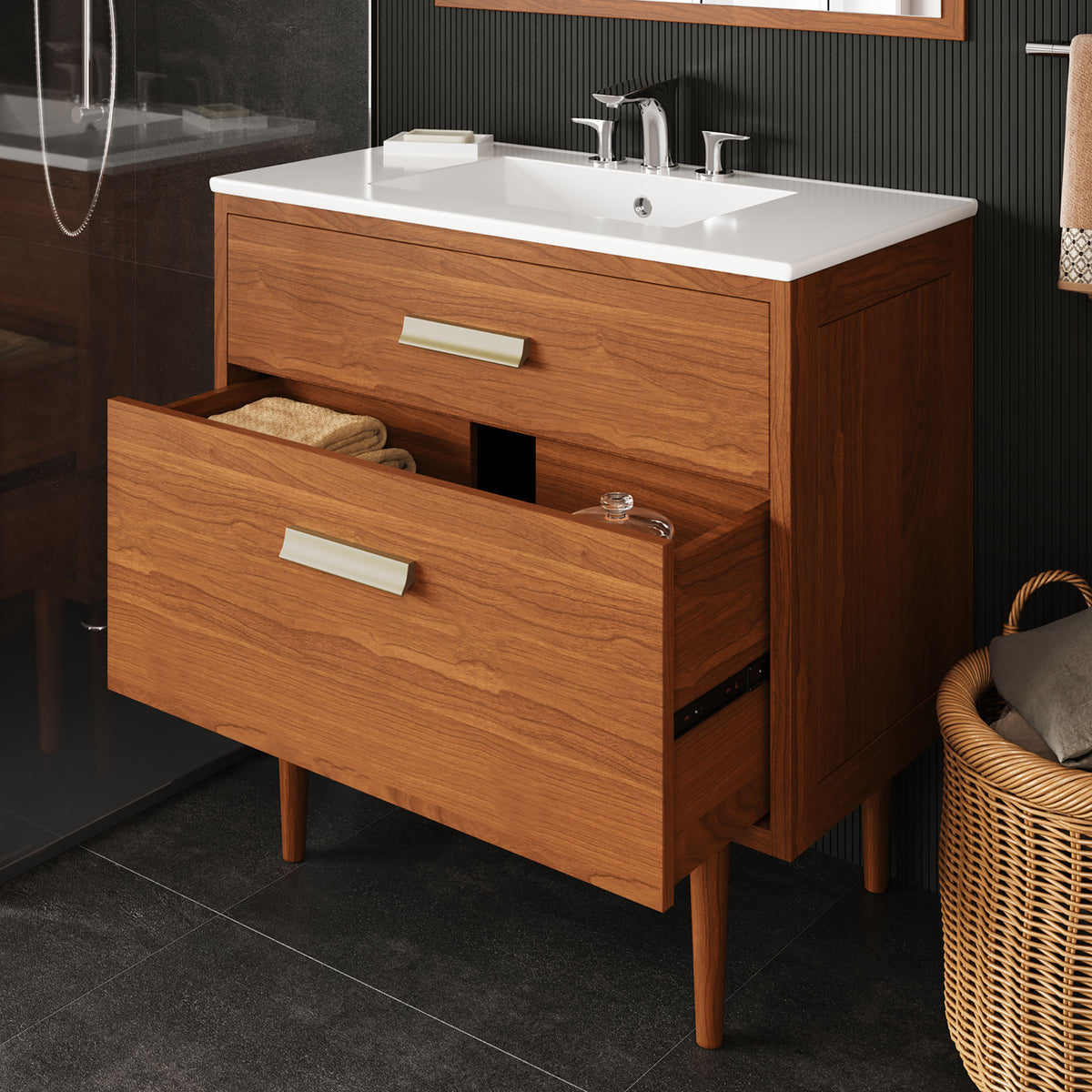 Cassia Bathroom Vanity by Modway