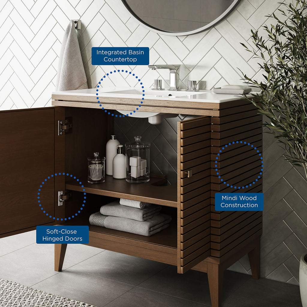 Ledger Bathroom Vanity by Modway