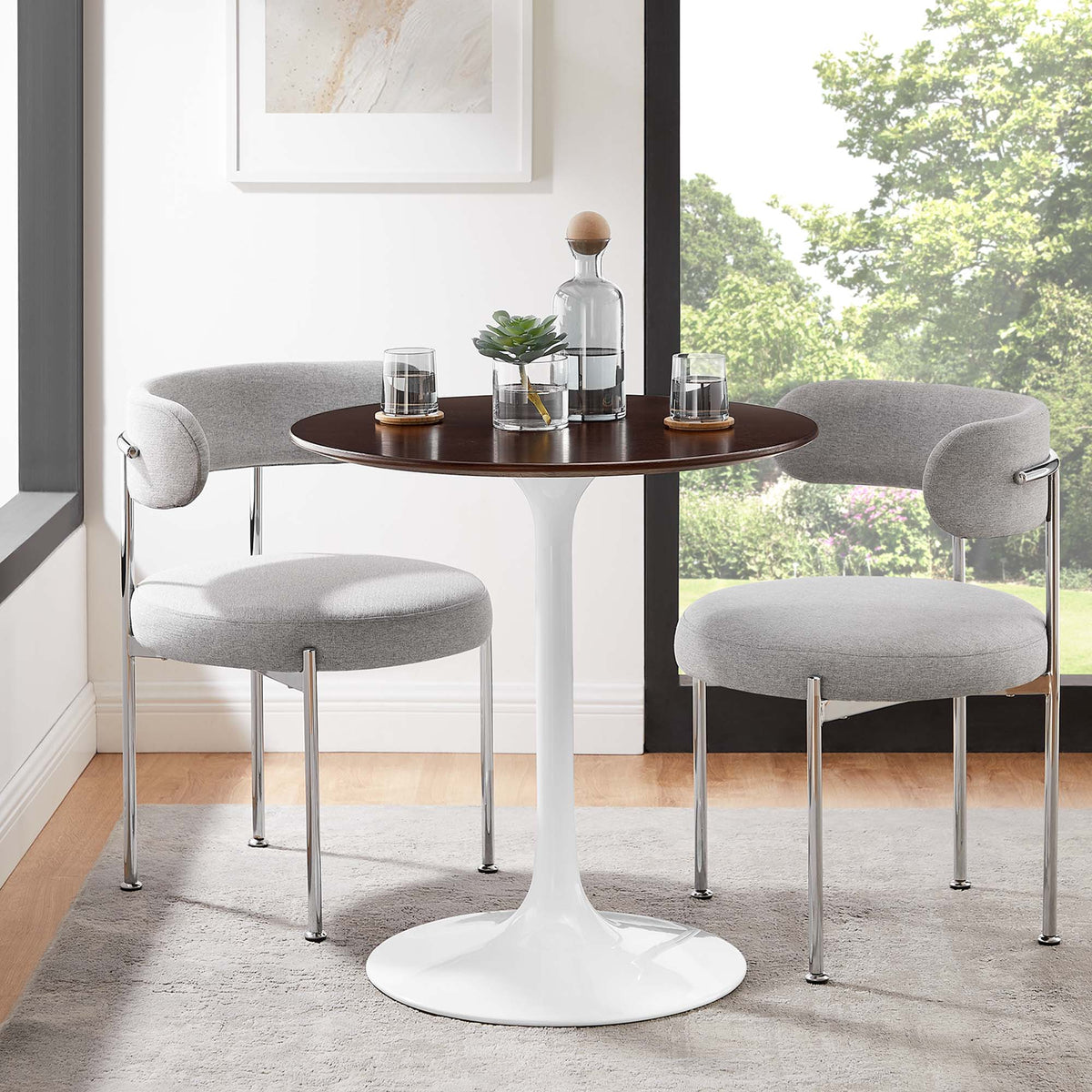 Lippa Round Wood Dining Table by Modway