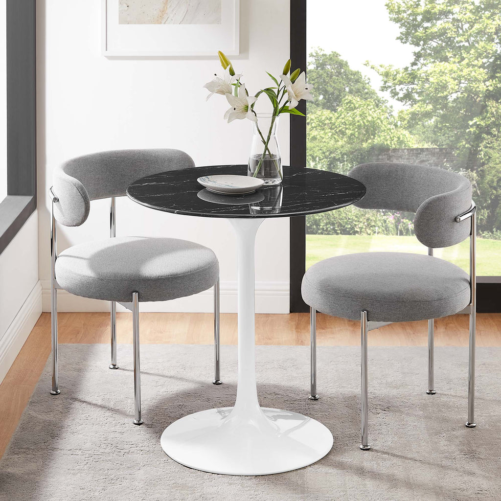 Lippa Round Faux Marble Dining Table by Modway