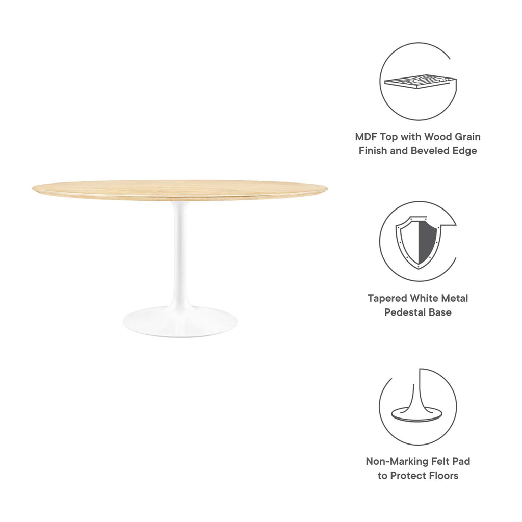 Lippa Round Wood Dining Table by Modway