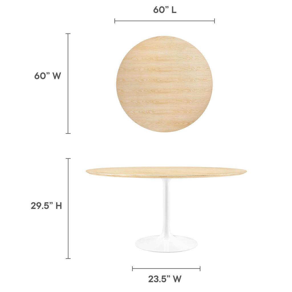 Lippa Round Wood Dining Table by Modway
