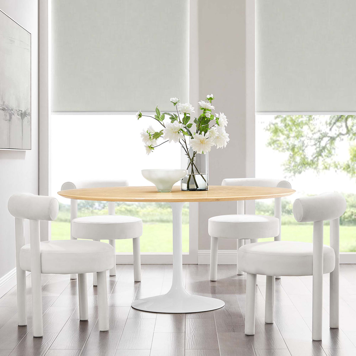 Lippa Round Wood Dining Table by Modway