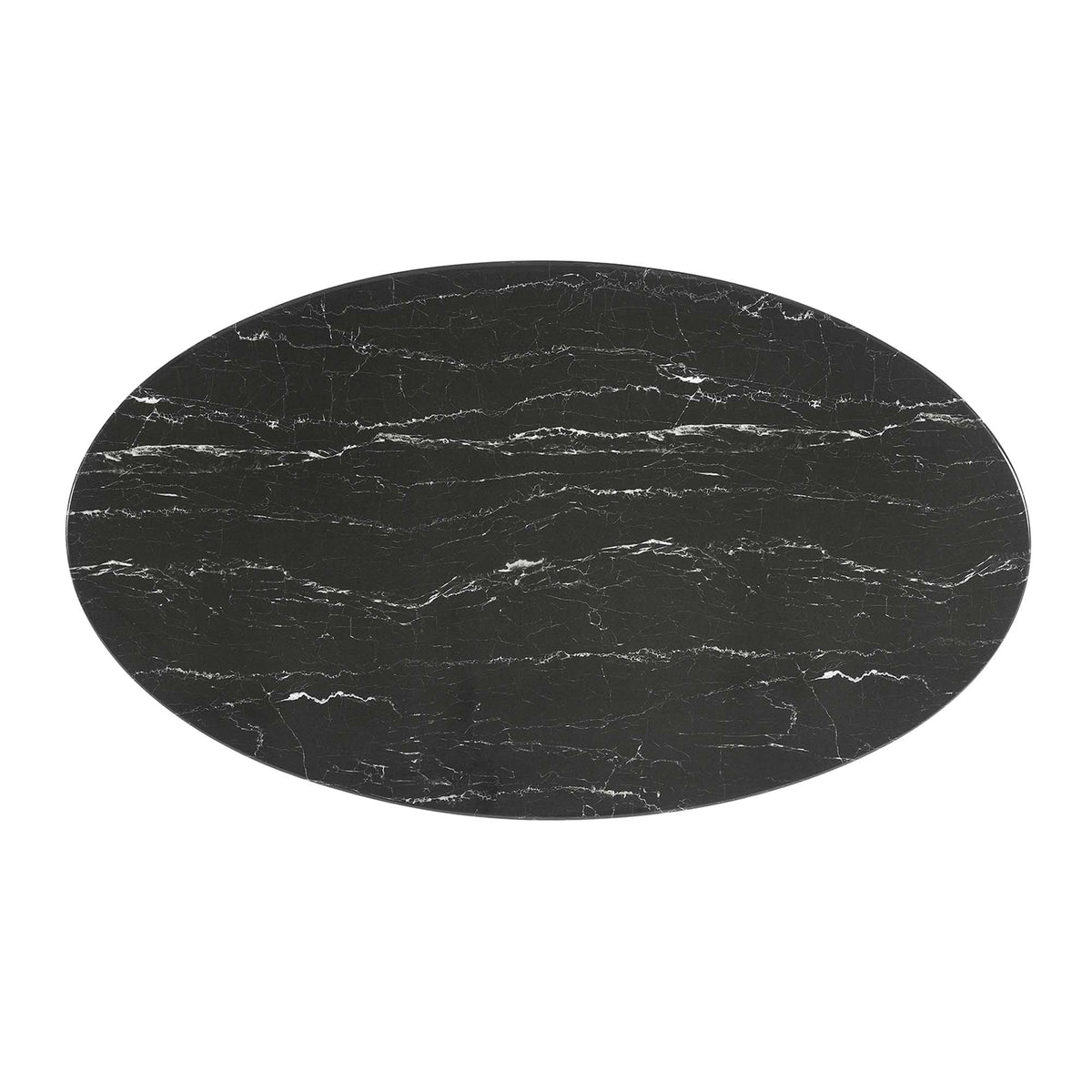 Lippa Oval Faux Marble Dining Table by Modway