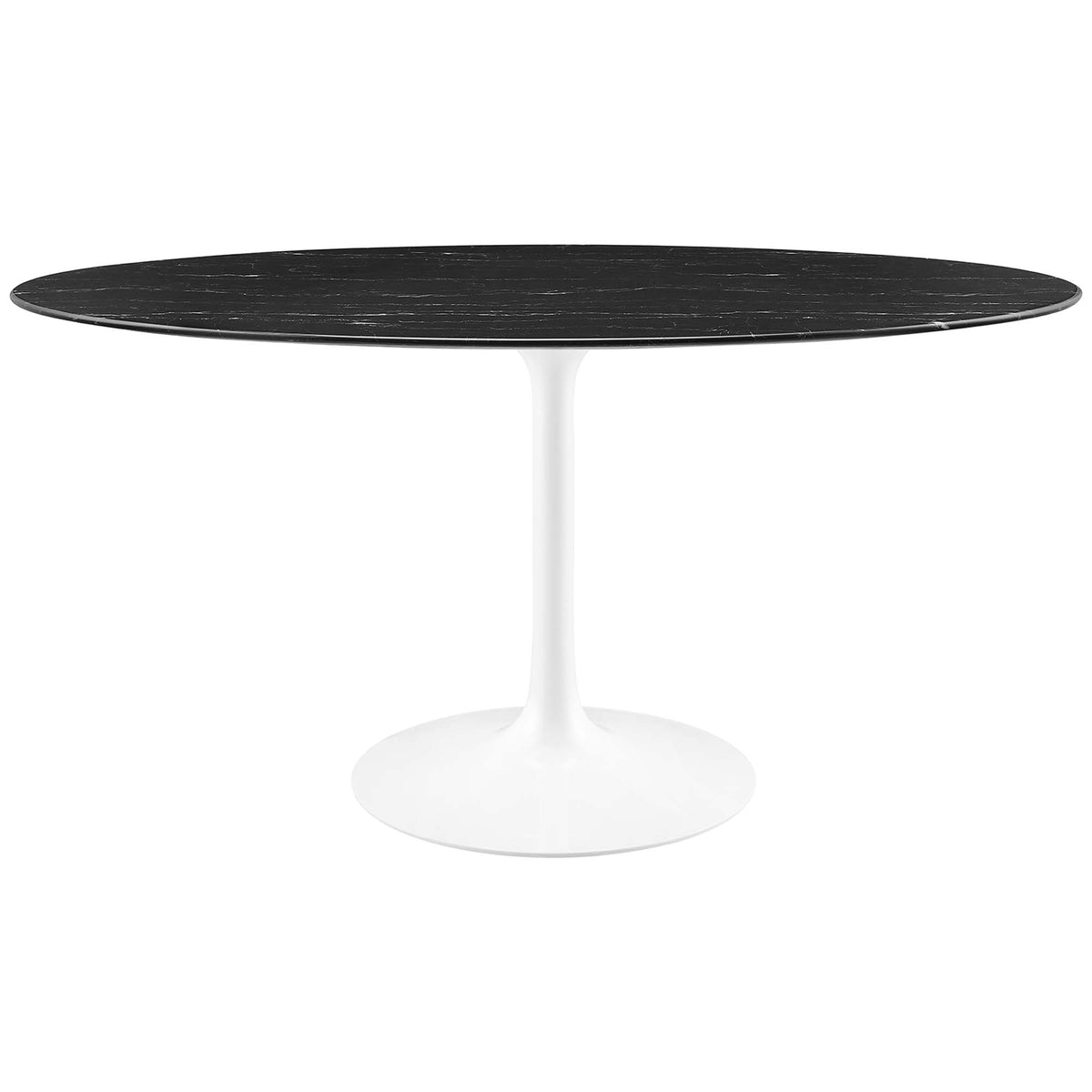 Lippa Oval Faux Marble Dining Table by Modway
