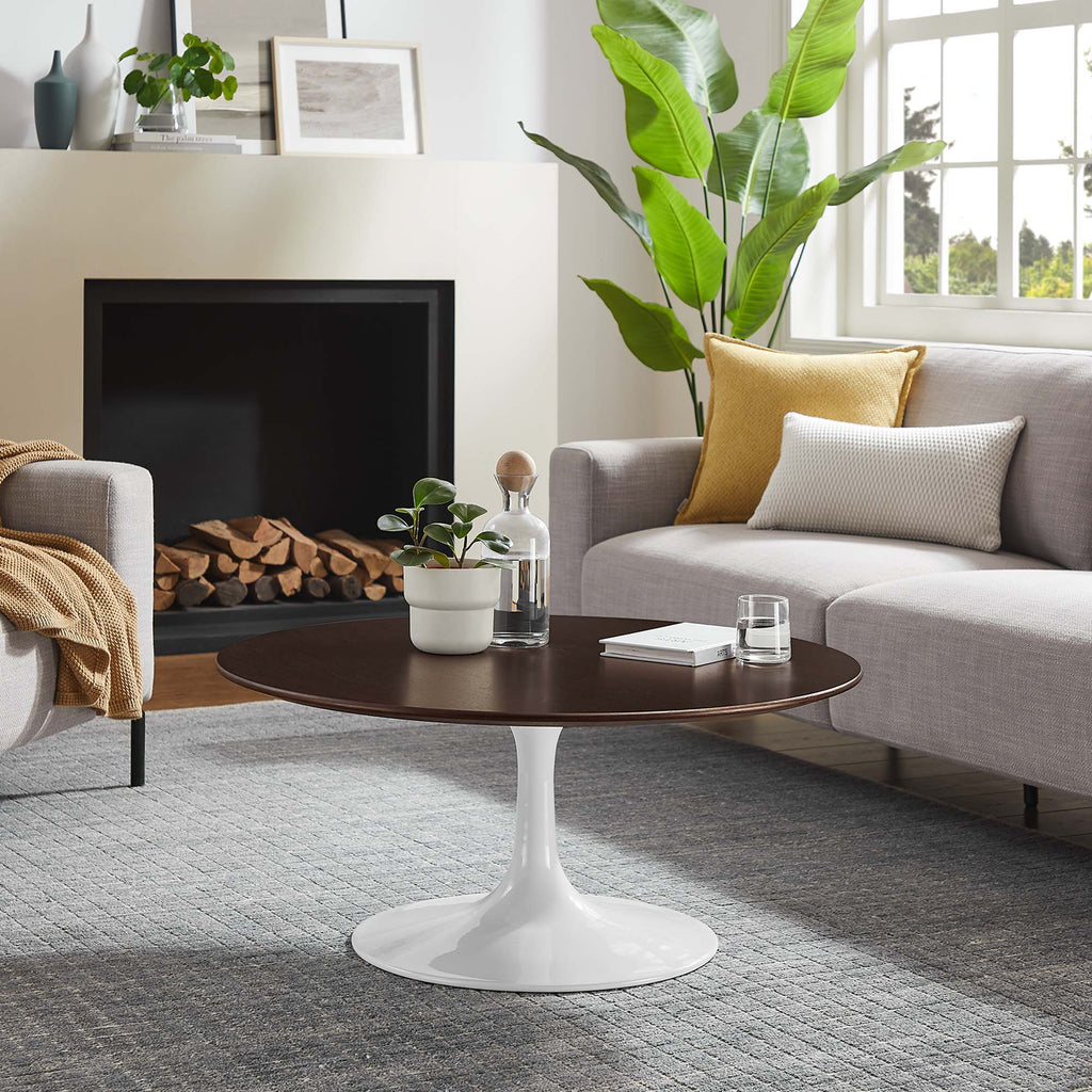 Lippa 36" Round Wood Coffee Table by Modway