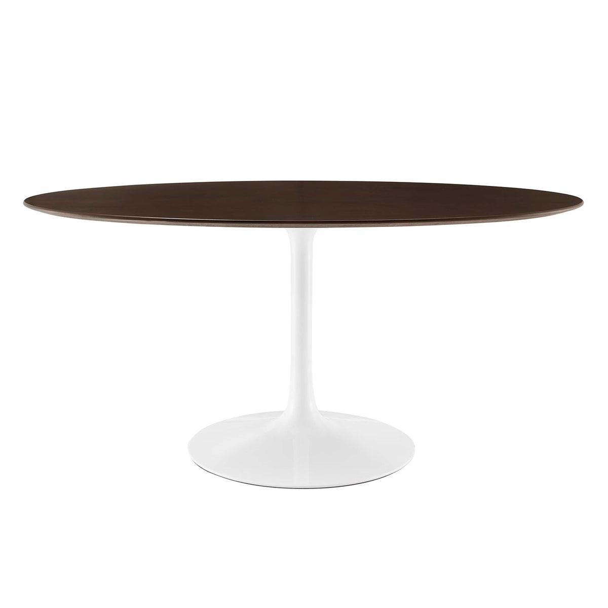 Lippa 60" Oval Cherry Walnut Wood Dining Table by Modway