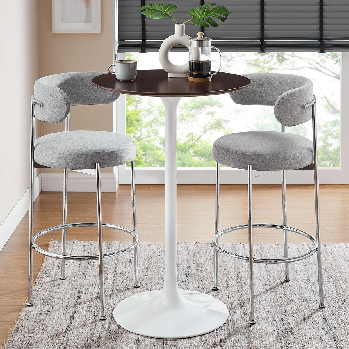 Lippa 28" Round Wood Bar Table by Modway