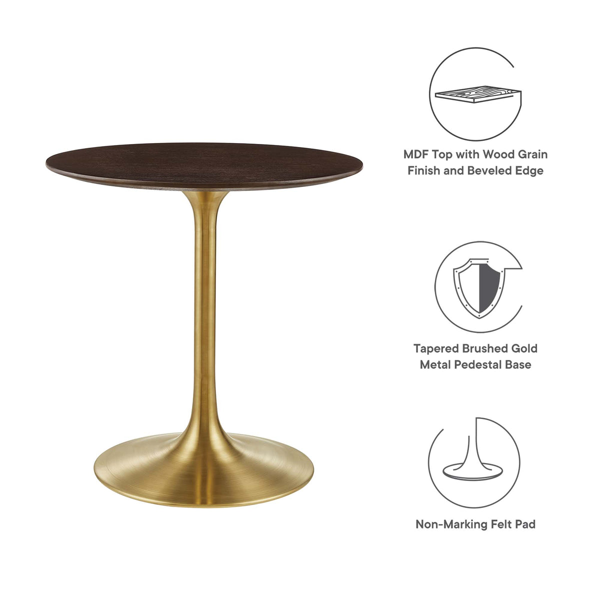 Lippa Round Wood Dining Table by Modway