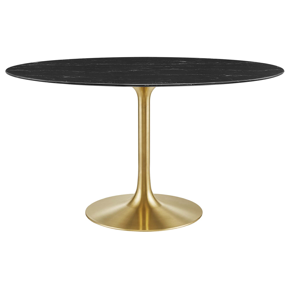 Lippa Oval Faux Marble Dining Table by Modway