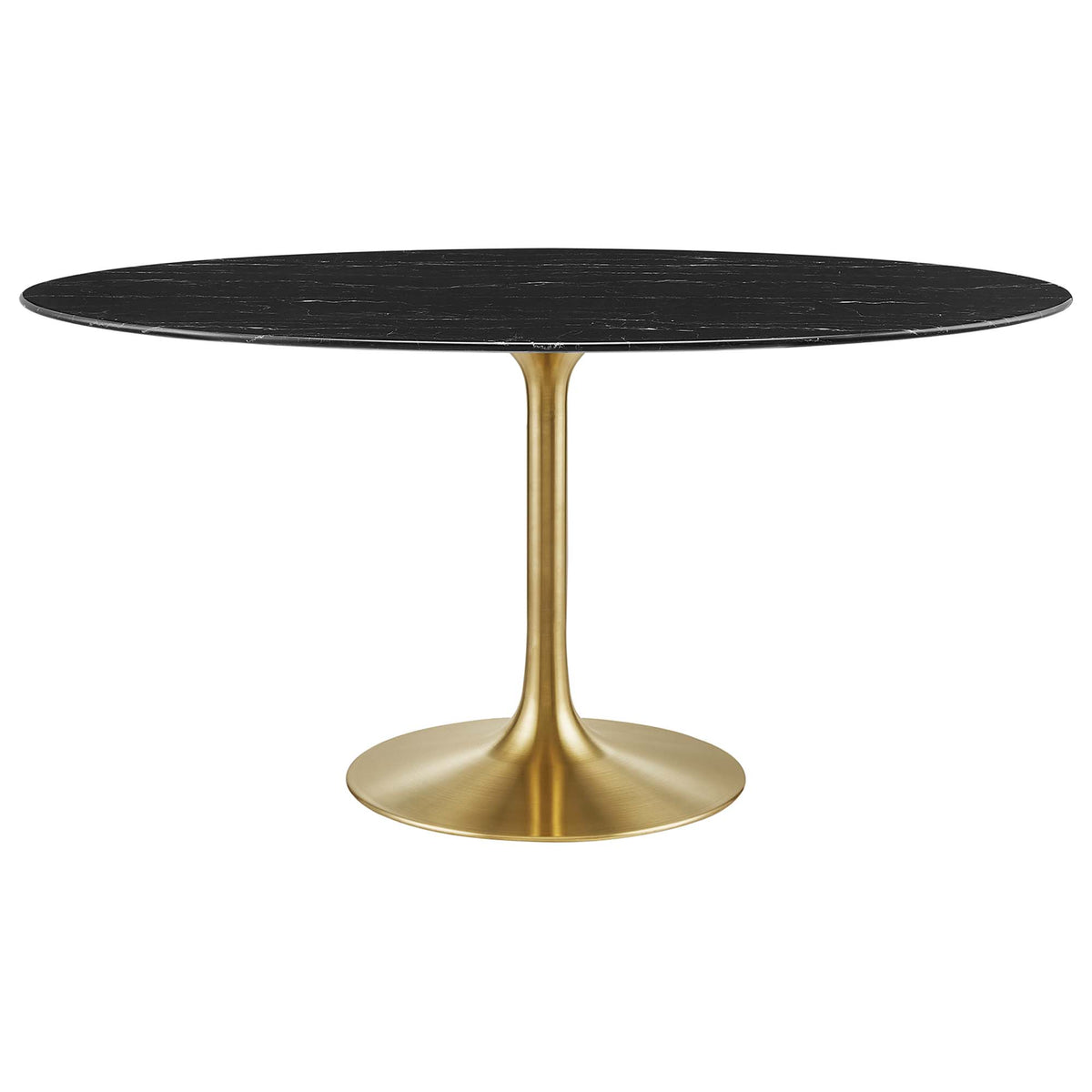 Lippa Oval Faux Marble Dining Table by Modway