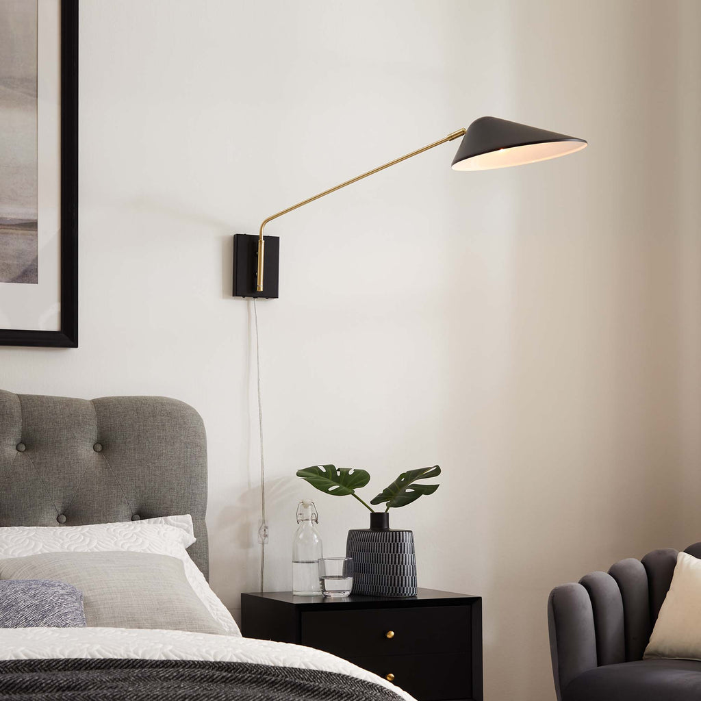Journey Swing Arm Wall Sconce by Modway