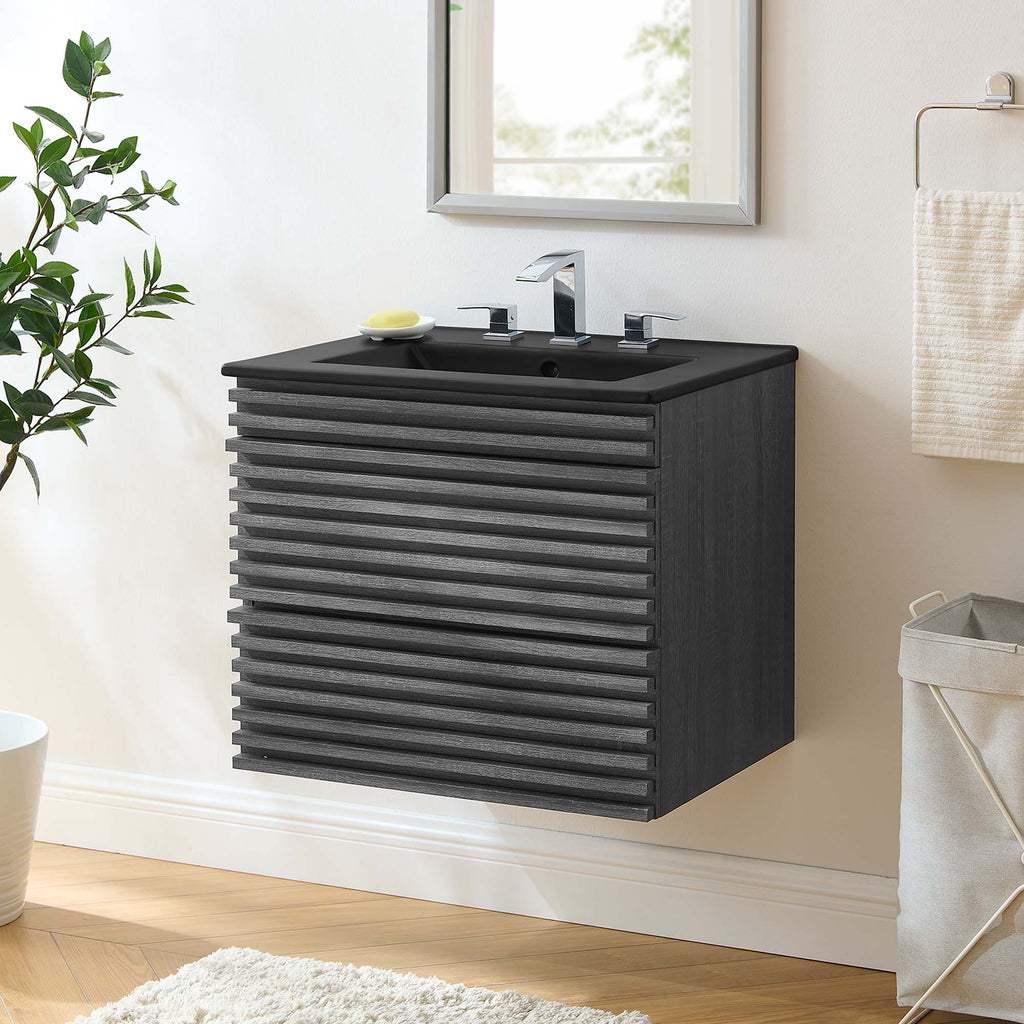 Render Wall-Mount Bathroom Vanity by Modway