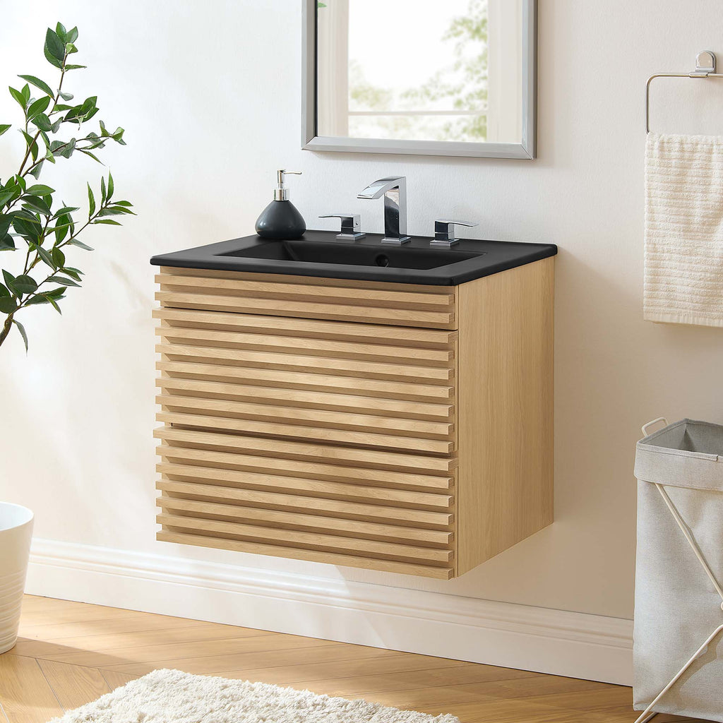 Render Wall-Mount Bathroom Vanity by Modway