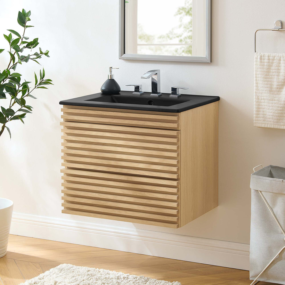 Render Wall-Mount Bathroom Vanity by Modway