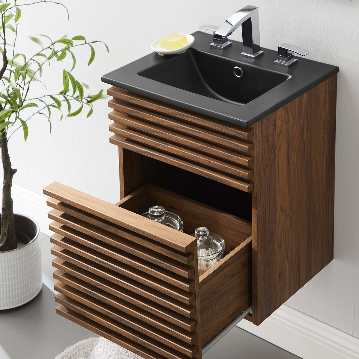 Render Wall-Mount Bathroom Vanity by Modway