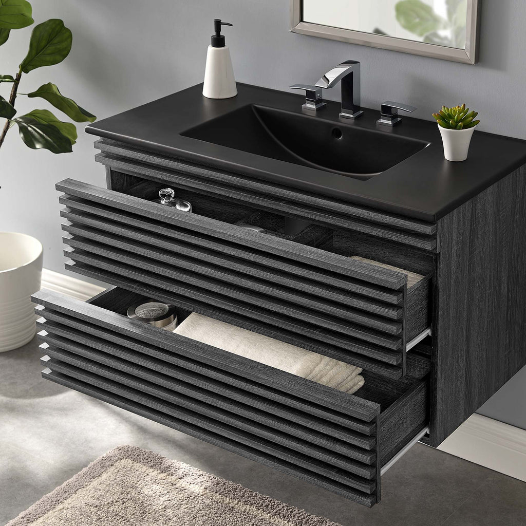 Render Wall-Mount Bathroom Vanity by Modway