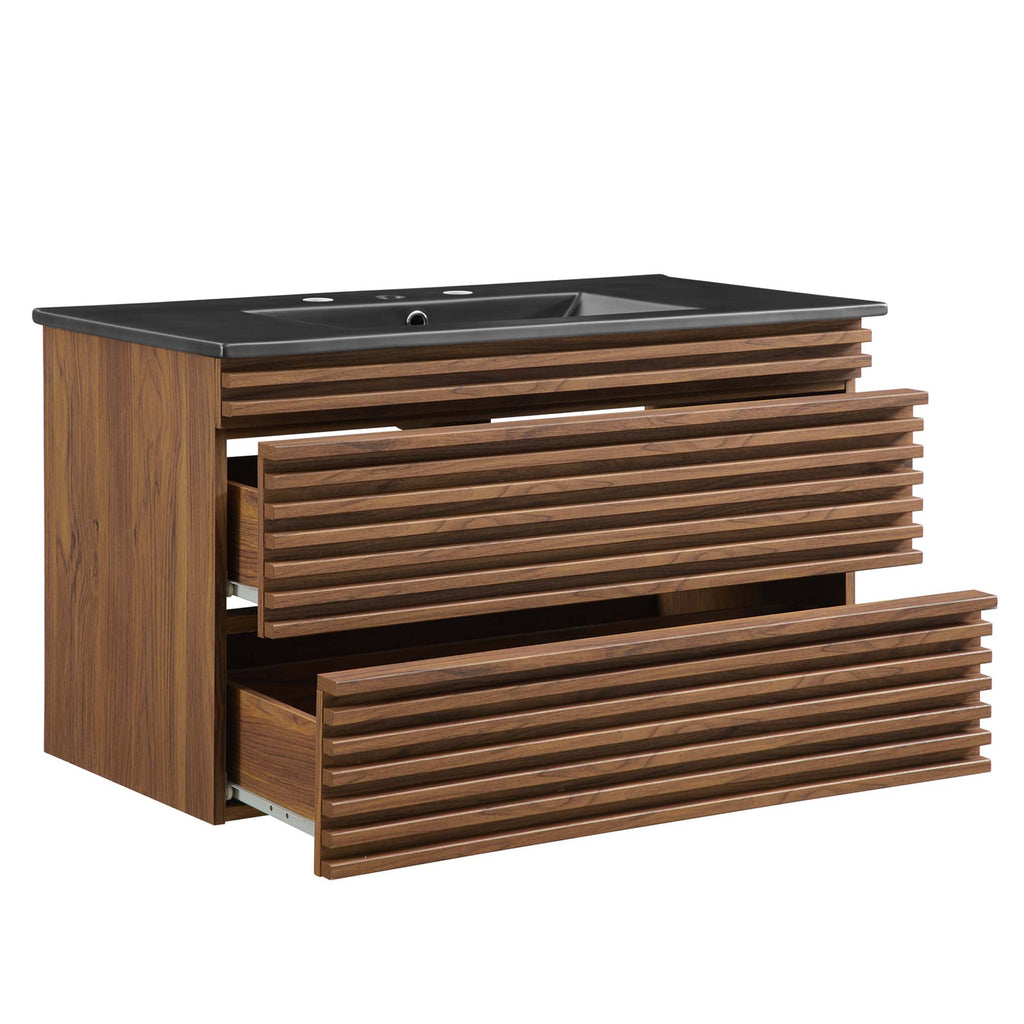 Render Wall-Mount Bathroom Vanity by Modway