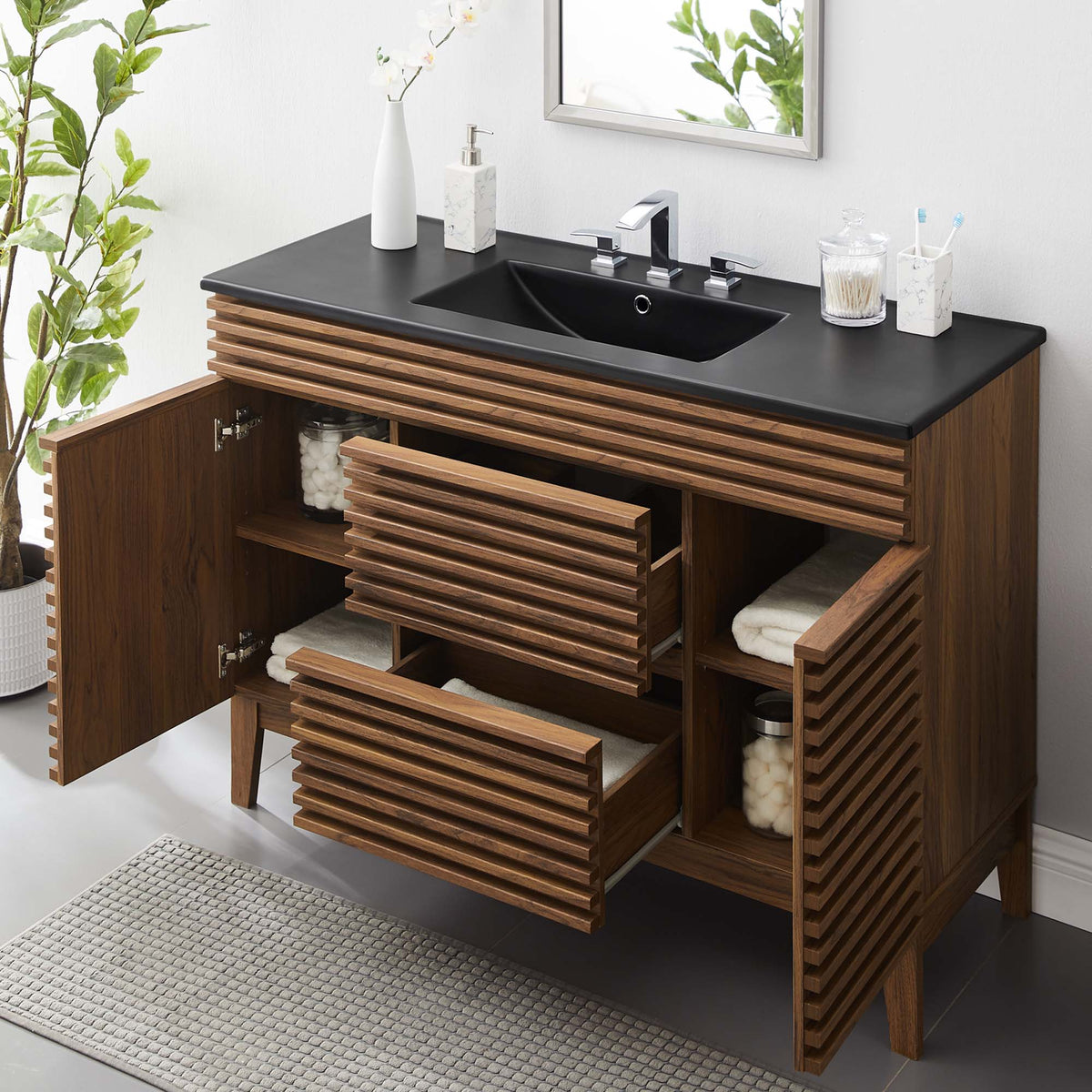 Render 48" Single Sink Bathroom Vanity by Modway