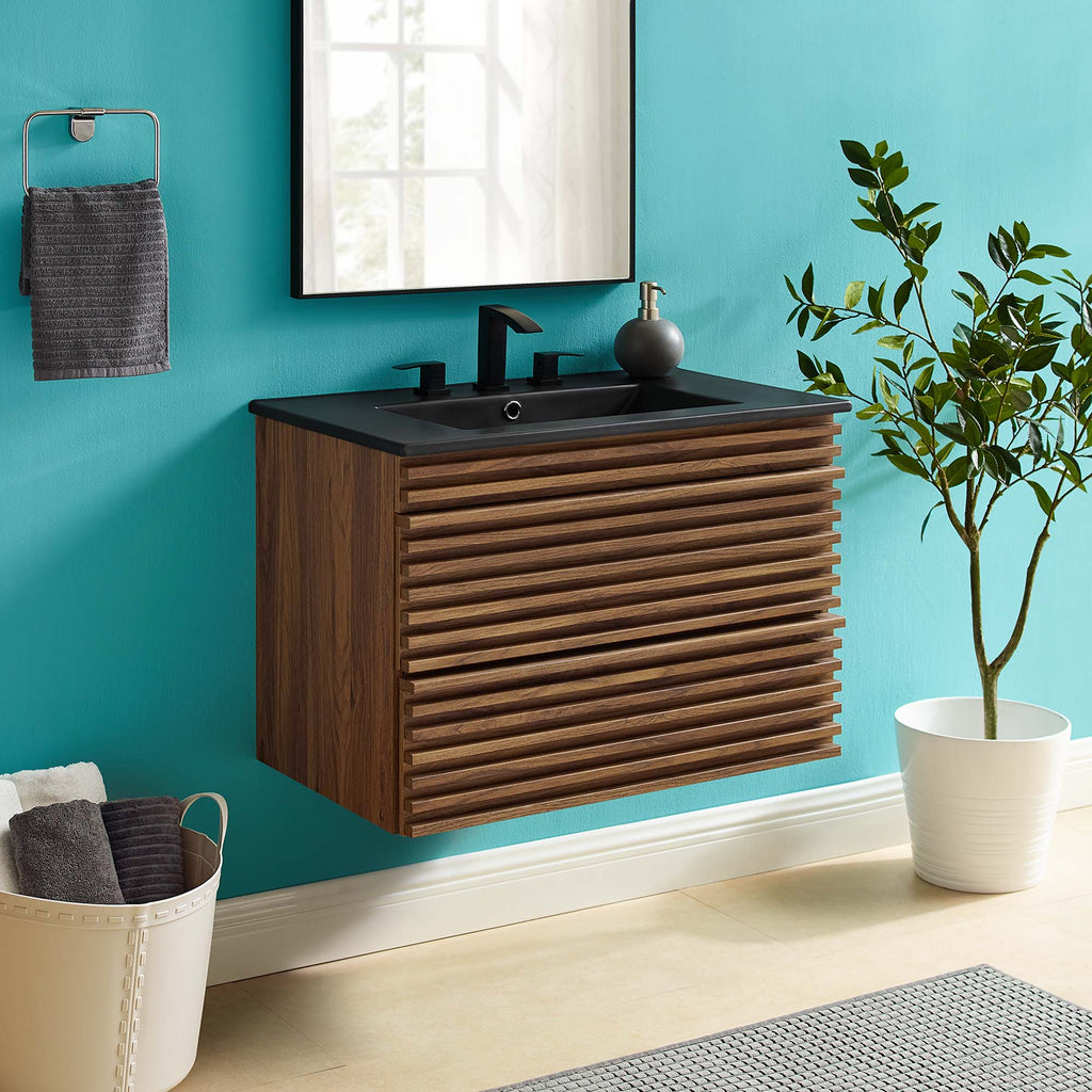 Render Wall-Mount Bathroom Vanity by Modway
