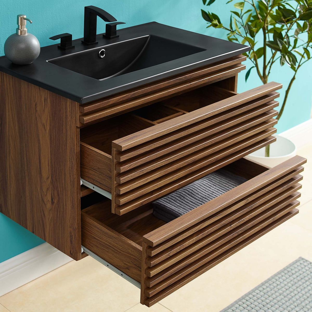 Render Wall-Mount Bathroom Vanity by Modway