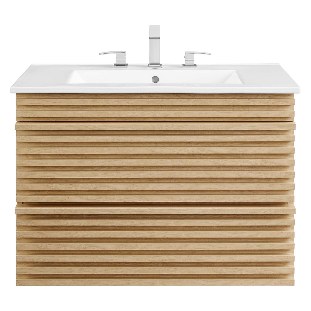 Render Wall-Mount Bathroom Vanity by Modway