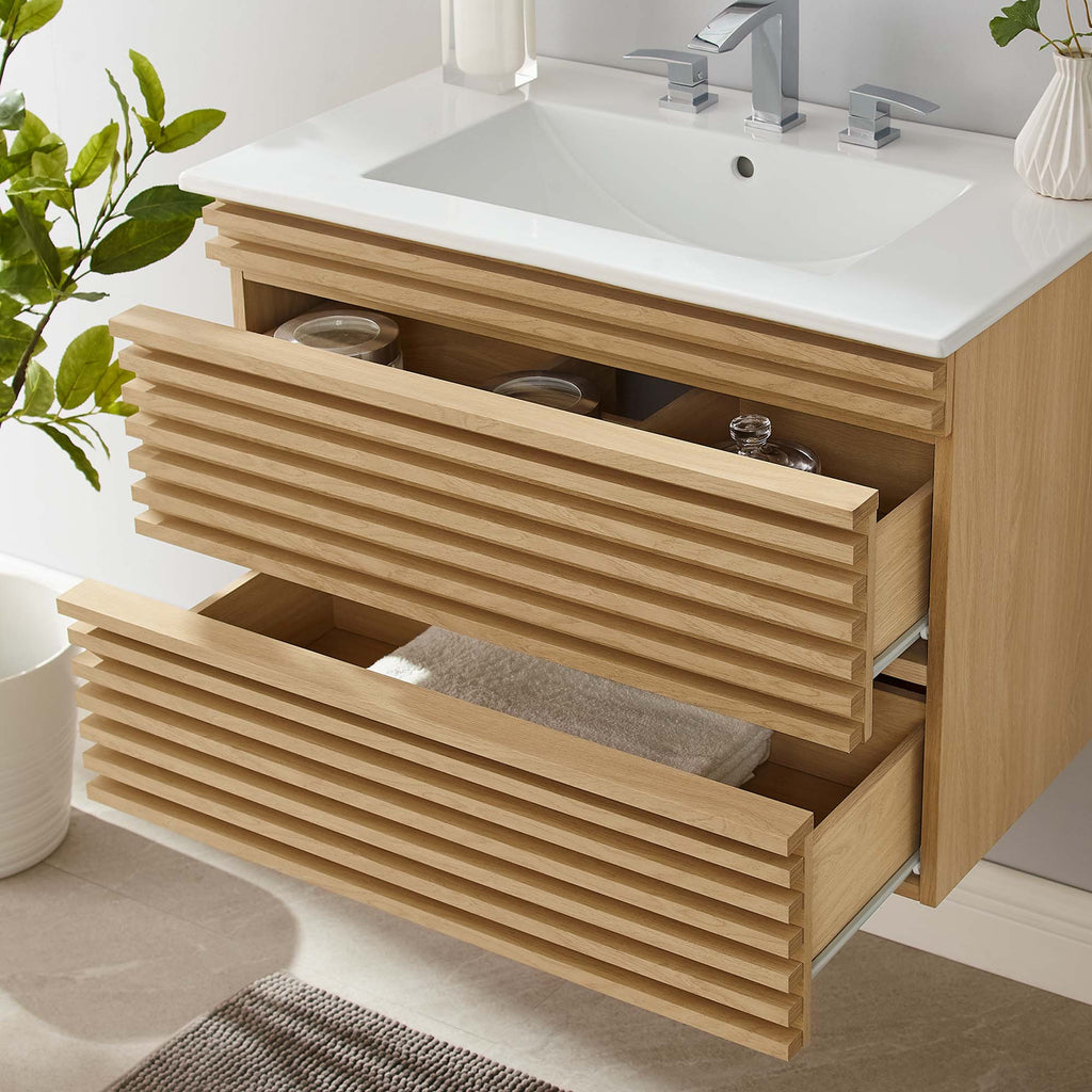 Render Wall-Mount Bathroom Vanity by Modway