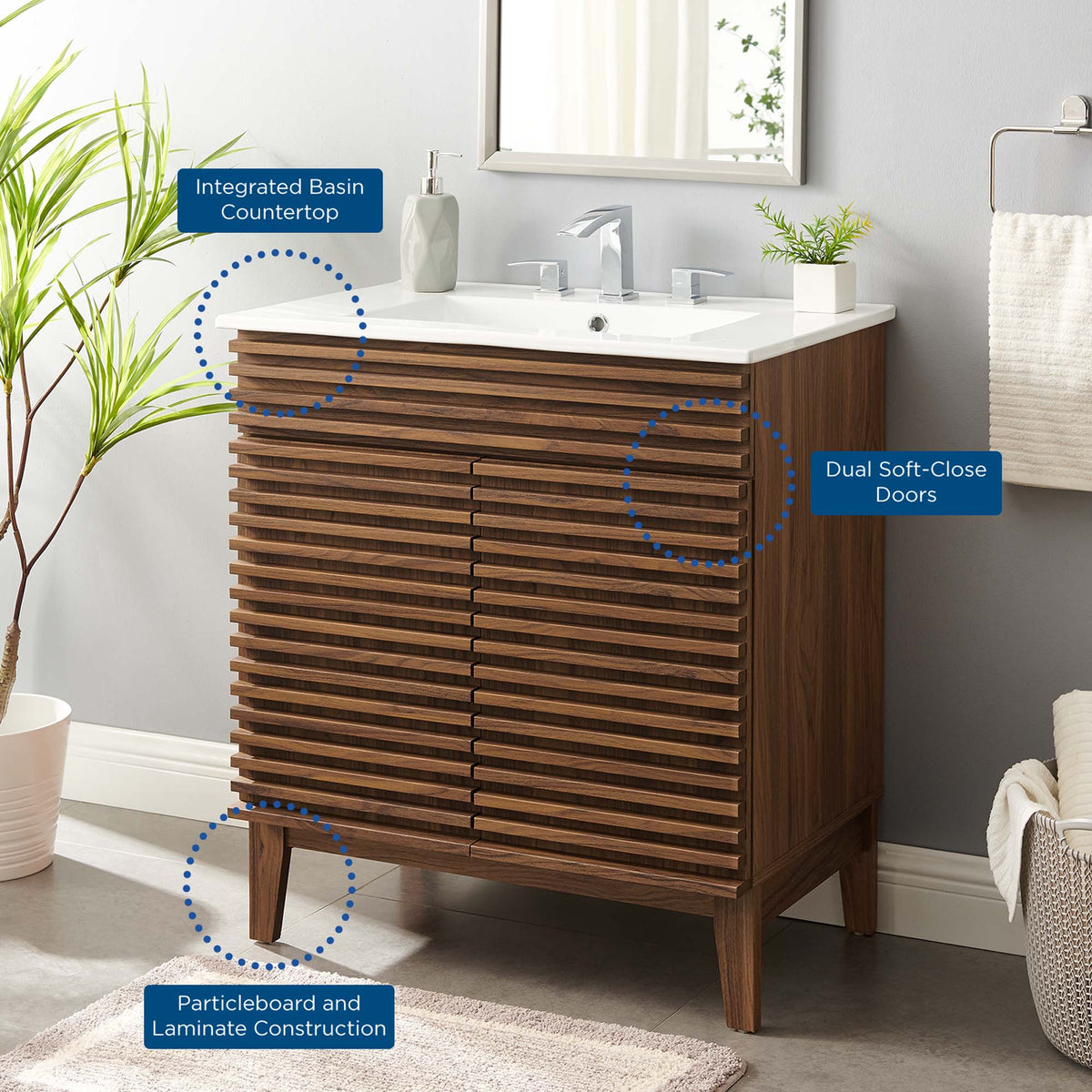 Render Bathroom Vanity Cabinet by Modway